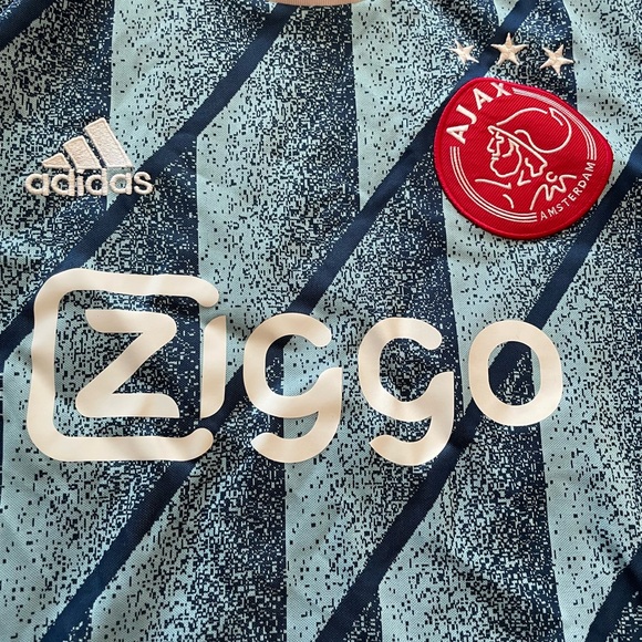 Adidas Ajax Amsterdam Blue Ziggo Jersey, Men's Medium - Picture 2 of 5